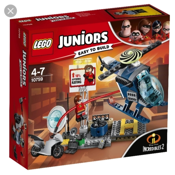 Lego Junior's 10759 The Incredibles Elastigirl's Rooftop Pursuit Retired - Picture 3 of 11